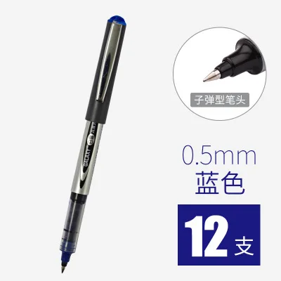 12pcs blue 155 Белоснежная гелевая ручка 12 шт. PVN-166/155 Наконечник иглы быстрая сушка 3 цвета 0,5 мм ручка/граффити школьные офисные принадлежности для письма - Цвет: 12pcs blue 155