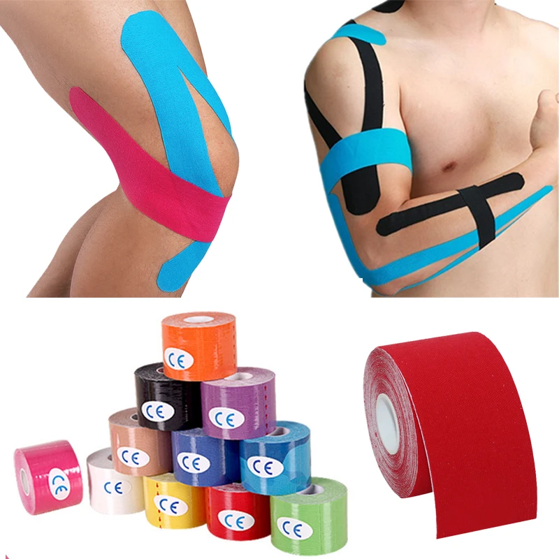Tapes Zelfsluitende Bandage Soorten Zelfklevende Elastische Kruis Zelfklevende Sport Kinesiologie Bandages|Elleboog & Kniebeschermers| - AliExpress