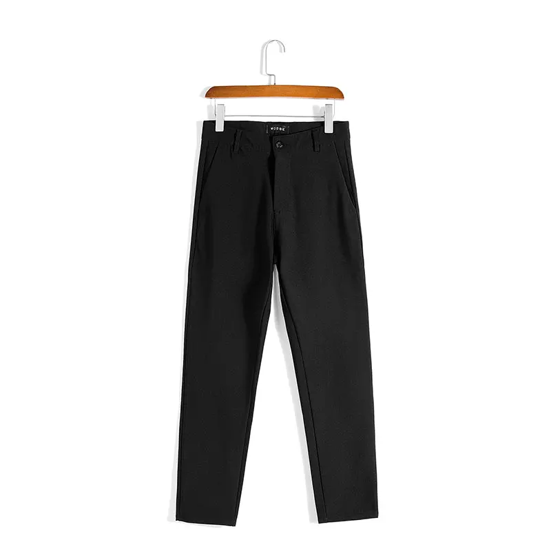 2019 New Men's Spring Autumn Fashion Business Casual Long Pants Suit Pants Male Elastic Straight Formal Trousers Plus Size 28-38 2019 New Men's Spring Autumn Fashion Business Casual Long Pants Suit Pants Male Elastic Straight Formal Trousers Plus Size 28-38