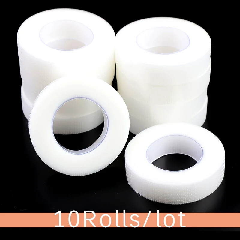 

TDANCE Eyelash Extension Tape Makeup 10 Rolls Breathable Anti-Allergy Easy to Tear Micropore Tape Professional Lashes Tape