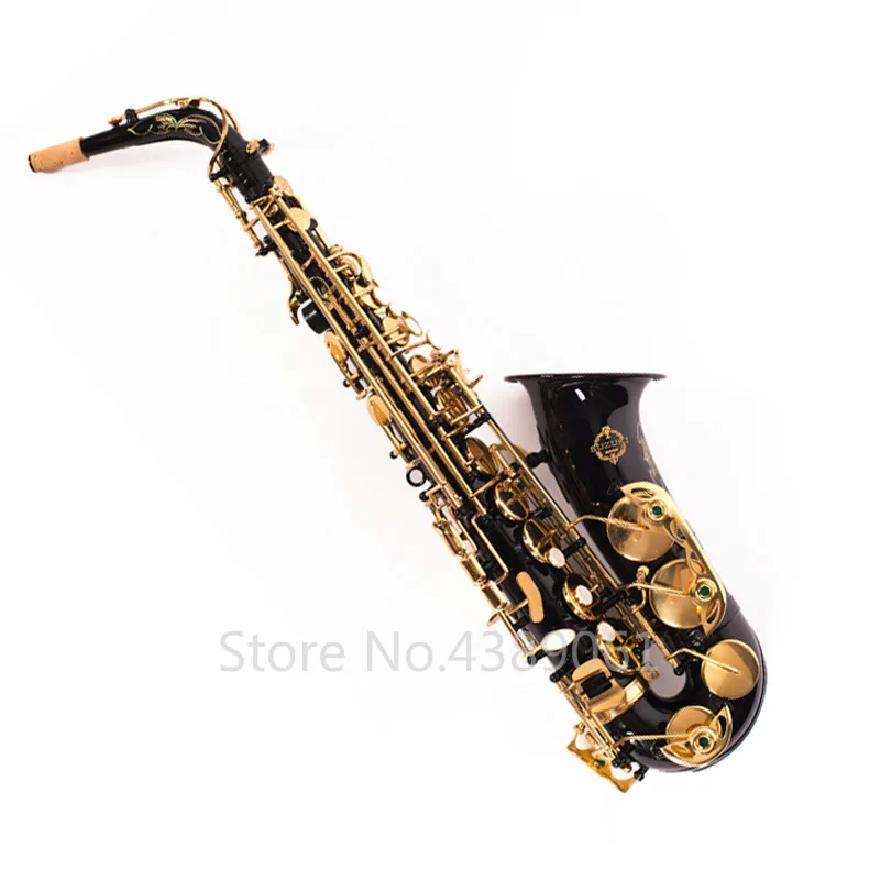 

SUZUKI High Quality Alto Saxophone Eb Tune Brass Musical Instruments New E-flat Black Nickel Gold Saxophone Free Shipping