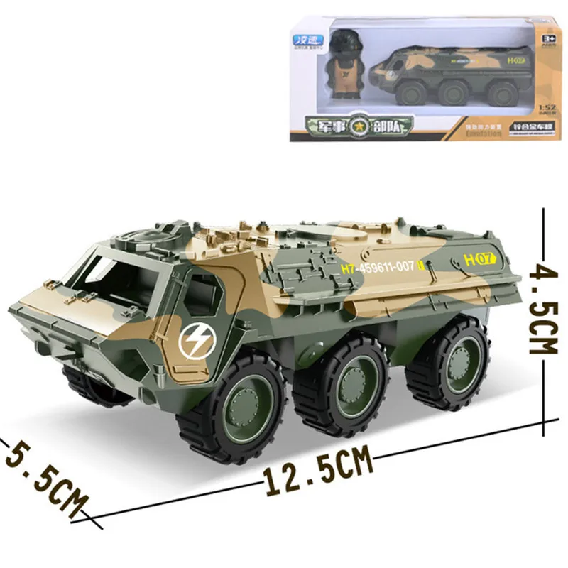 4 Военная модель из сплава моделирование автомобиля Танк гоночный бронированный автомобиль Diecasts подарок на день рождения игрушки для детей - Цвет: 4