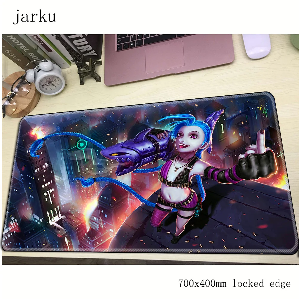 Jinx коврик для мыши геймер 700x400 мм notbook коврик для мыши большой игровой коврик для мыши большой мультфильм коврик для мыши стол для компьютера padmouse
