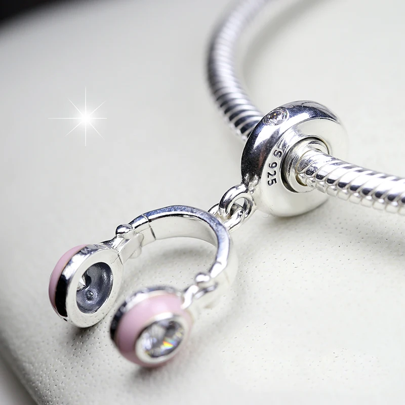 Günstig KAKANY Frühling 2019 Neue Dumbo Rosa MARIENKÄFER Gepäck Halskette Anhänger Fit Original Armband und Halskette Original DIY Schmuck