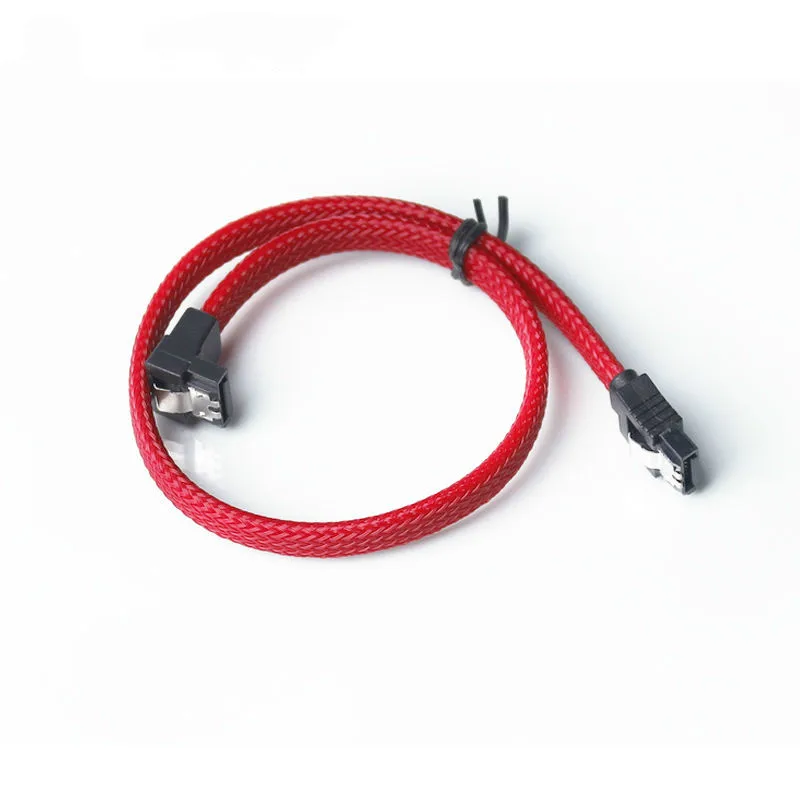 10 шт. SATA 3 0 III SATA3 7pin кабель для передачи данных 6 ГБ/сек. Угловые Кабели HDD жесткий