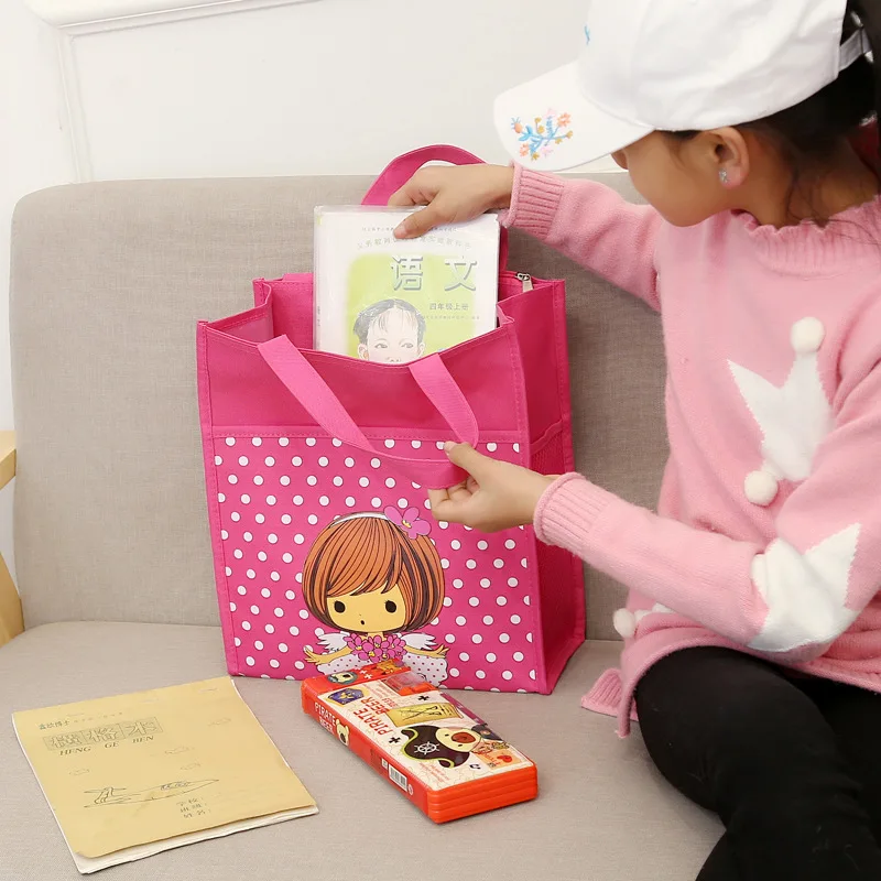 

Gaven bu xi dai Primary School STUDENT'S Canvas Makeup Missed Lessons Bag Carrying mei shu dai CHILDREN'S Cartoon File Book Bag