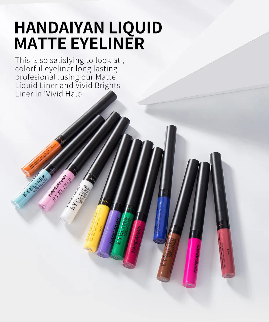 Sexy Matte Eyeliner Color Women Eyes Makeup Pen Waterproof Eye Liner Colorful Eye Liner for Party Eyeshadow Cosmetics Eyeliner