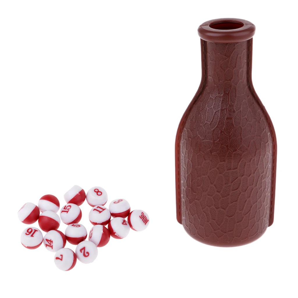 Billiard Pea Shaker Bottle Tally Ball Pea Kelly Pool for Party/ Club Fun Snooker Playing