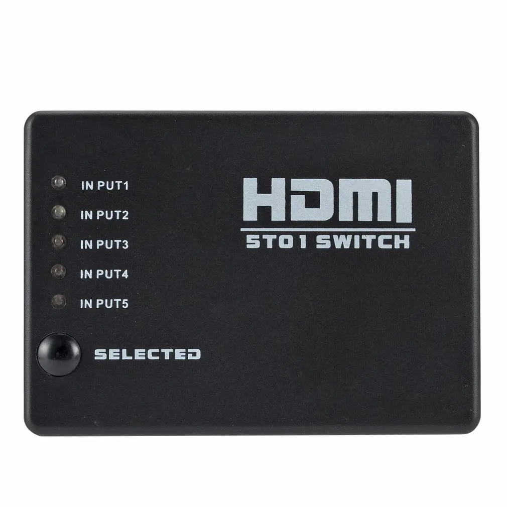 Мини 10%-85% RH 2,5 Гбит/с/250 МГц ИК-пульт 5 портов HDMI переключатель 5-в-1 5*1 Коммутатор HDMI сплиттер HDMI порт для HDTV 1080P Vedio
