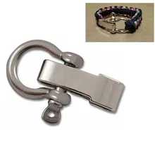 60 шт. цинковый сплав O форма Скоба+ 4 отверстия Регулятор для наружного кемпинга Туризм выживания Веревка Браслеты с пряжкой вспомогательный карабин