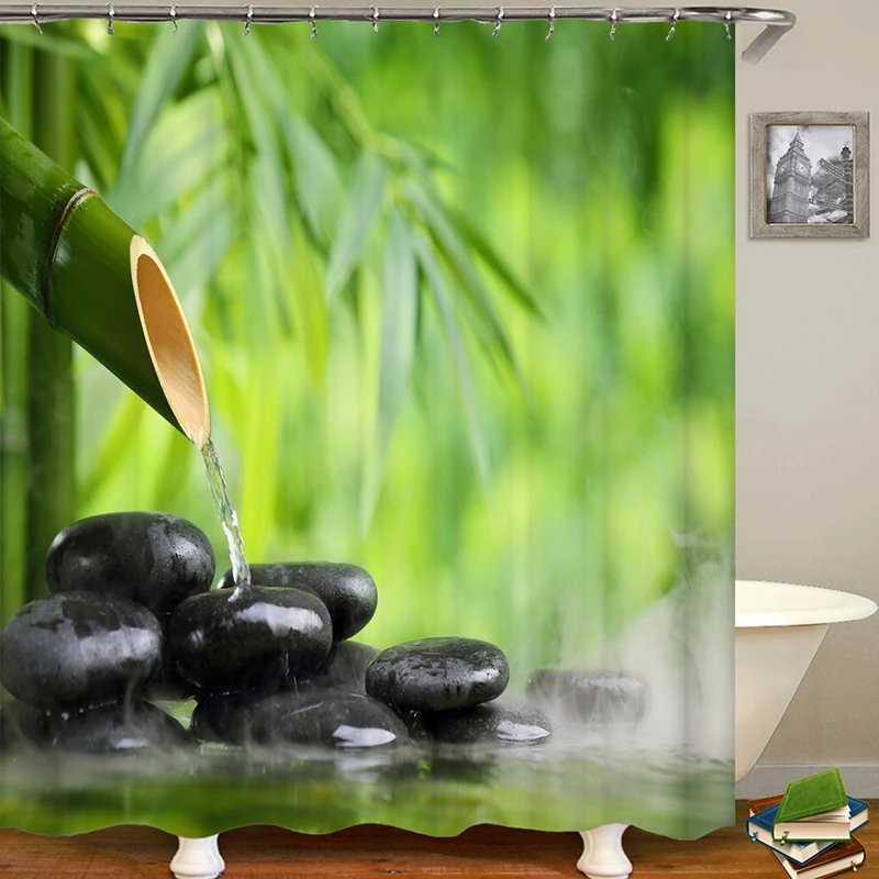Озеро занавеска для душа из водонепроницаемого материала с принтом «занавеска для ванной на заказ занавеска для душа