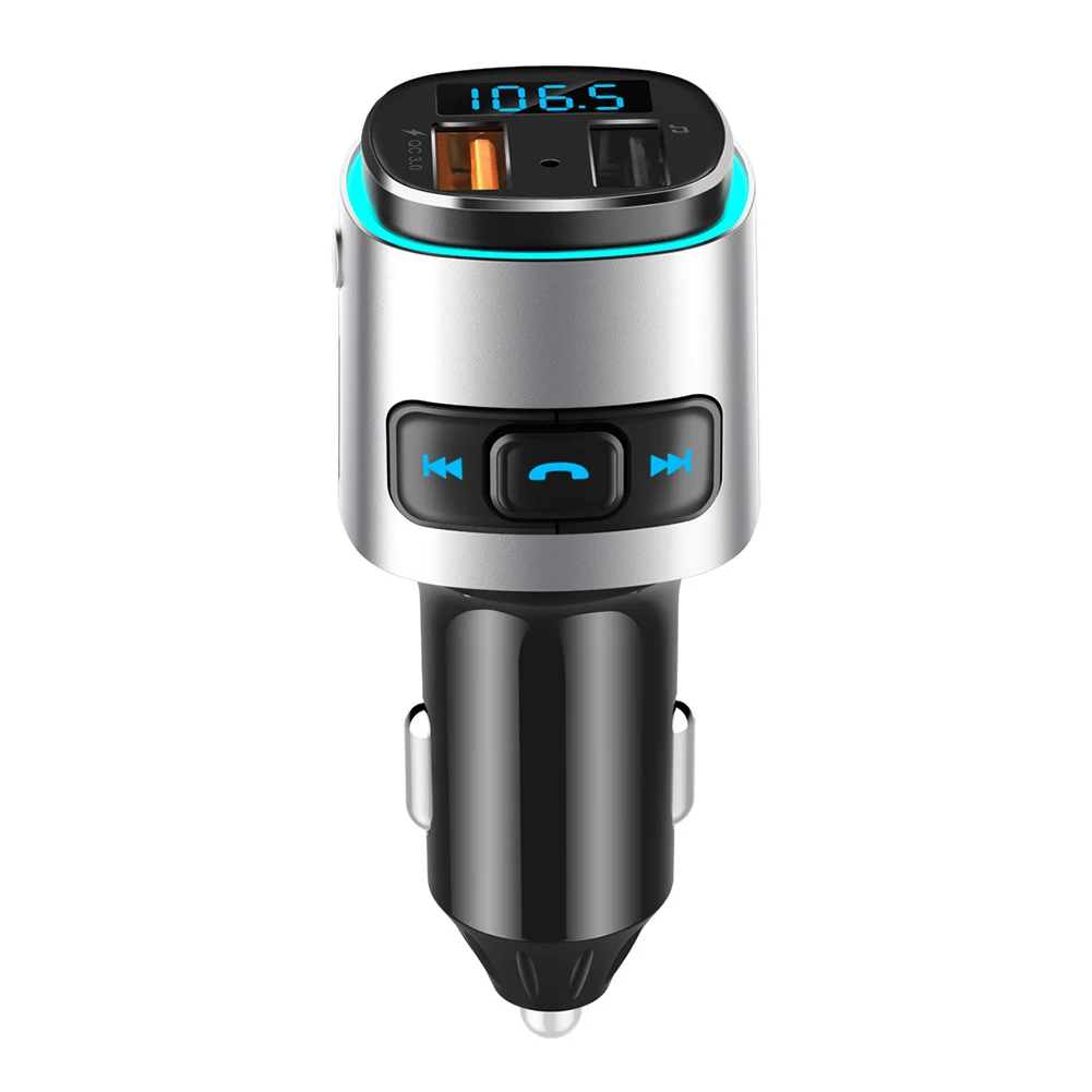 Автомобильный MP3 MP4 плеер BC41 Bluetooth Handsfree автомобильный аудио с двумя портами Быстрая зарядка usb fm-передатчик радио адаптер DSP