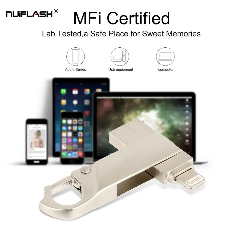 OTG USB флэш-накопитель 8GB16G32G64G128G256GB зарядное устройство для iPad iPhone 5S/6/6S plus/7/7 plus/8/X/XS/XR 3in1 переносной флеш-накопитель USB флеш-накопитель