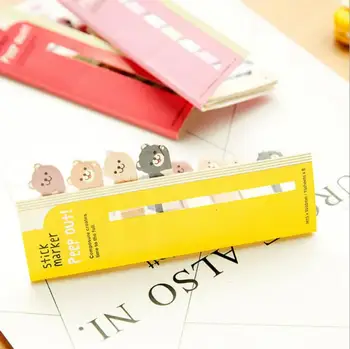 

Memo Pad Bookmarks Creative Cute Cat Panda Sticky Notes index Posted It Planner Stationery School Supplies Paper Stickers