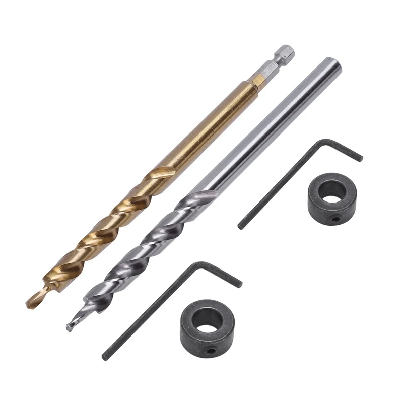 New-2Pcs сверло с шестигранным хвостовиком 1/4 дюйма+ 3/8(9,5 мм) Сменное сверло с шестигранным хвостовиком и запорным воротником для ручного управления