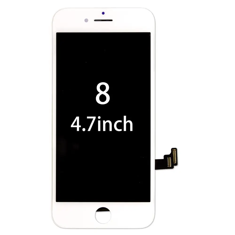 Черный/белый класс AAA++ для iPhone 7 7 Plus 3D сборка дигитайзер сенсорный экран без битых пикселей ЖК для iPhone 5 6 с отверткой - Цвет: for iPhone 8 White