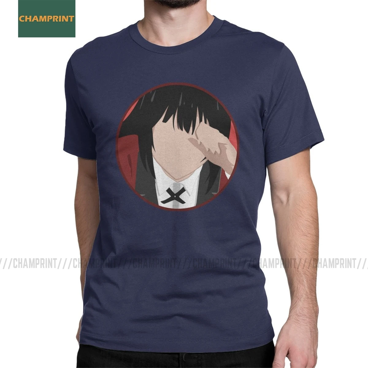 Мужские минималистичные футболки Kakegurui Yumeko Jabami хлопковая футболка с короткими