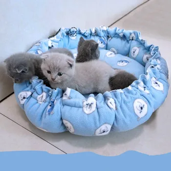 

Soft Plush Sleeping Bed House For Small Medium Big Dogs Cats Pet Dog Cat Bed Mat Winter Summer Warm Puppy Nest Cushion E11386