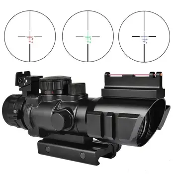 

4x32 Acog Riflescope 20mm Dovetail Reflex Optics Scope Tactical Sight For Hunting Gun Rifle Airsoft Sniper Magnifier