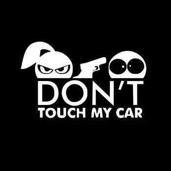 

Dragonpad 1Pc Funny Car Sticker Decals for Warning Do Not Touch My Car Auto Styling Accessories 9*15cm