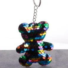 Reflective Bright Surface Dolphin Keychain Oceans Animal Sequin Keychain Bag Car Pendant Garment accessory Accessories