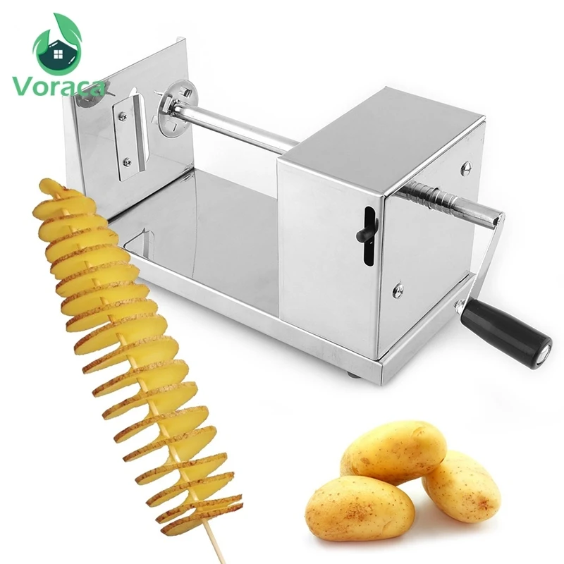 

Spiral Potato Slicer Twister Twisted Tornado Potatoes Cutter French Fries Cutting Chips Machine Kitchen DIY Cooking Tools