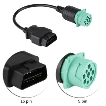 

Adapter Diagnostic Cable OBD2 OBD II Interface PVC/PE 1 PCS 9 Pin To 16 Pin