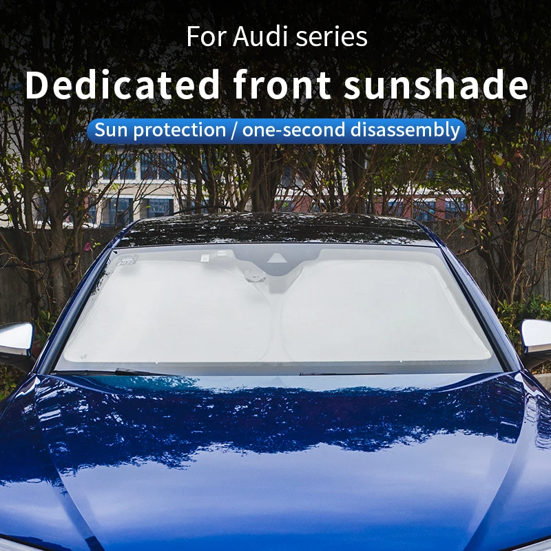 Pare-Soleil de Pare-Brise de Voiture, pour Audi A1 Pare-Soleil de fenêtre  Avant de Voiture Pliable, Protection Solaire