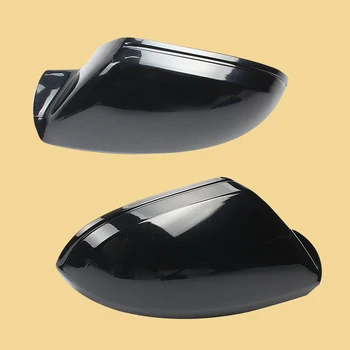 

DWCX Black Wing Mirror Caps Housing Cover Case 4G0857527 4G0857528 fit for AUDI A6 Allroad RS6 2013 2014 2015 2016 2017 2018