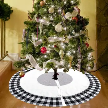

Christmas Tree Mat Thick Polyester Fiber Delicate Christmas Tree Skirt Xmas Tree Decoration