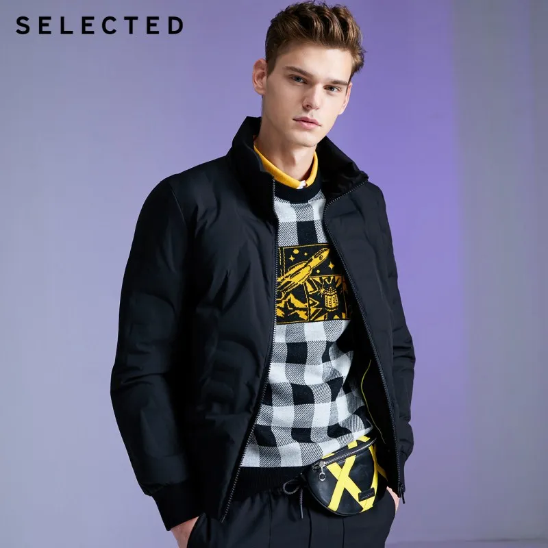 

SELECTED Men's Stand-up Collar Short Parka Down Jacket Coat Autumn & Winter New Outwear L | 419412558