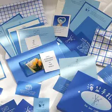 Cartes de vœux simples pour étudiants, joli ensemble de lettres, cadeaux haut de gamme, lettres d'amour japonaises