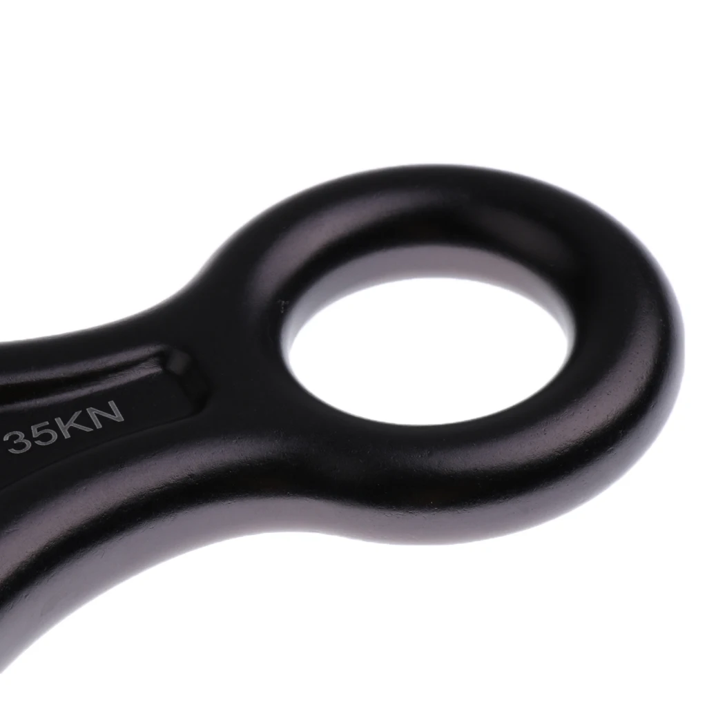 Сверхмощный 35KN фигура 8 Форма скалолазание спуск ограждение Ring Rappelling Belay устройство Скалолазание Туризм Спортивные Аксессуары
