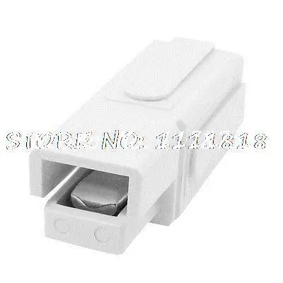 

White Plastic Dual Fit Holes Aluminum Plated Electricity Connectors 180A 600V