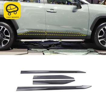 

CarManGo for Toyota RAV4 2019 Car Styling Door Gate Side Pedal Sill Cover Frame Trim Sticker Chrome Pad Exterior Accessories