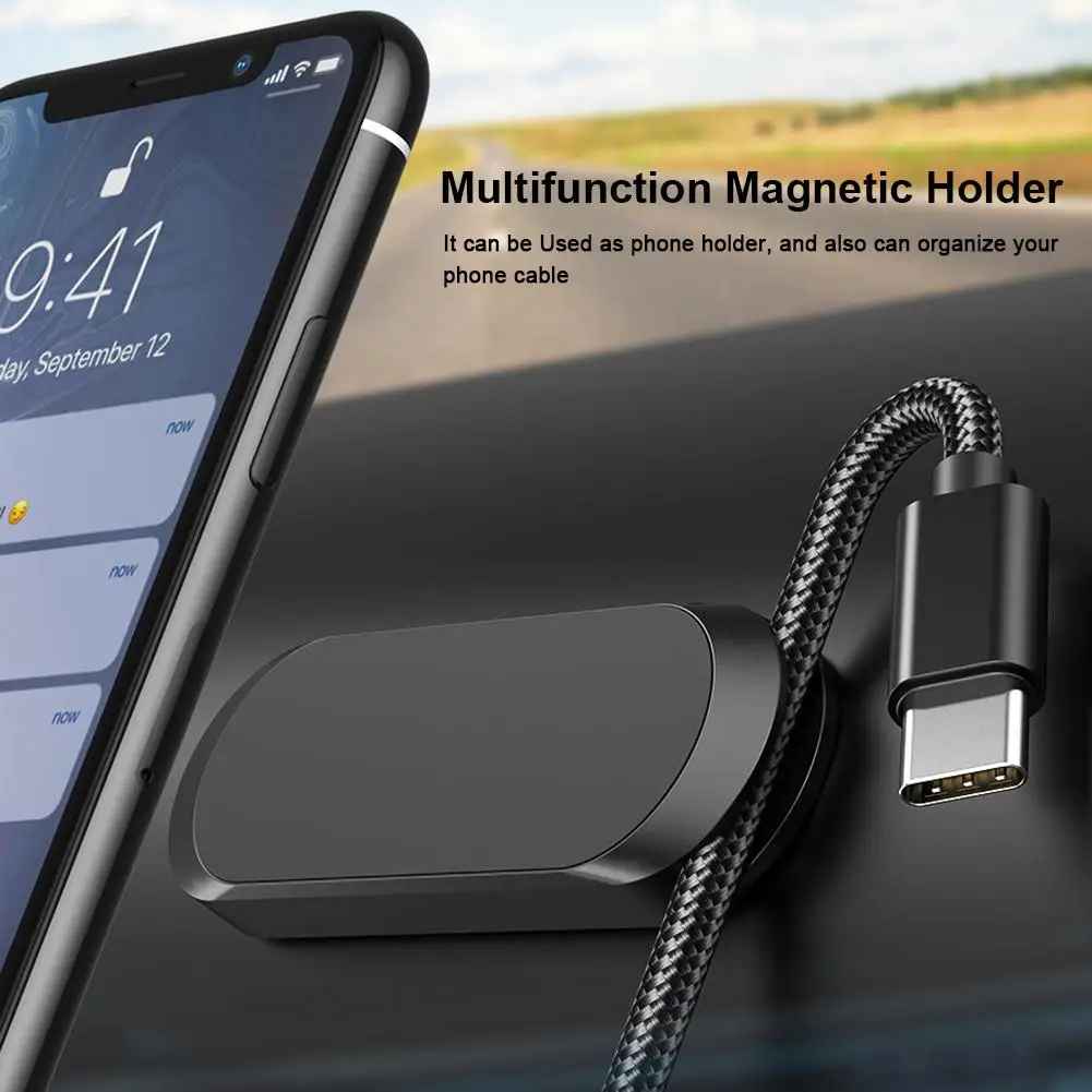 Магнитный автомобильный держатель для телефона универсальный iPhone Samsung Xiaomi Huawei