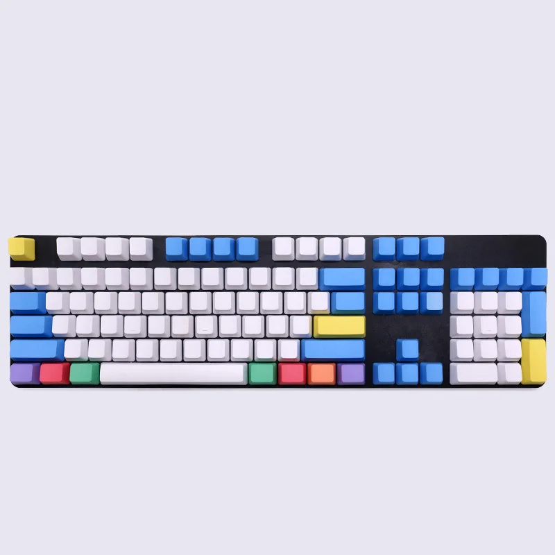 Механическая клавиатура Keycap 87/104/108 клавиши PBT Мел Набор цвет личности брелки для Cherry mx - Цвет: blank