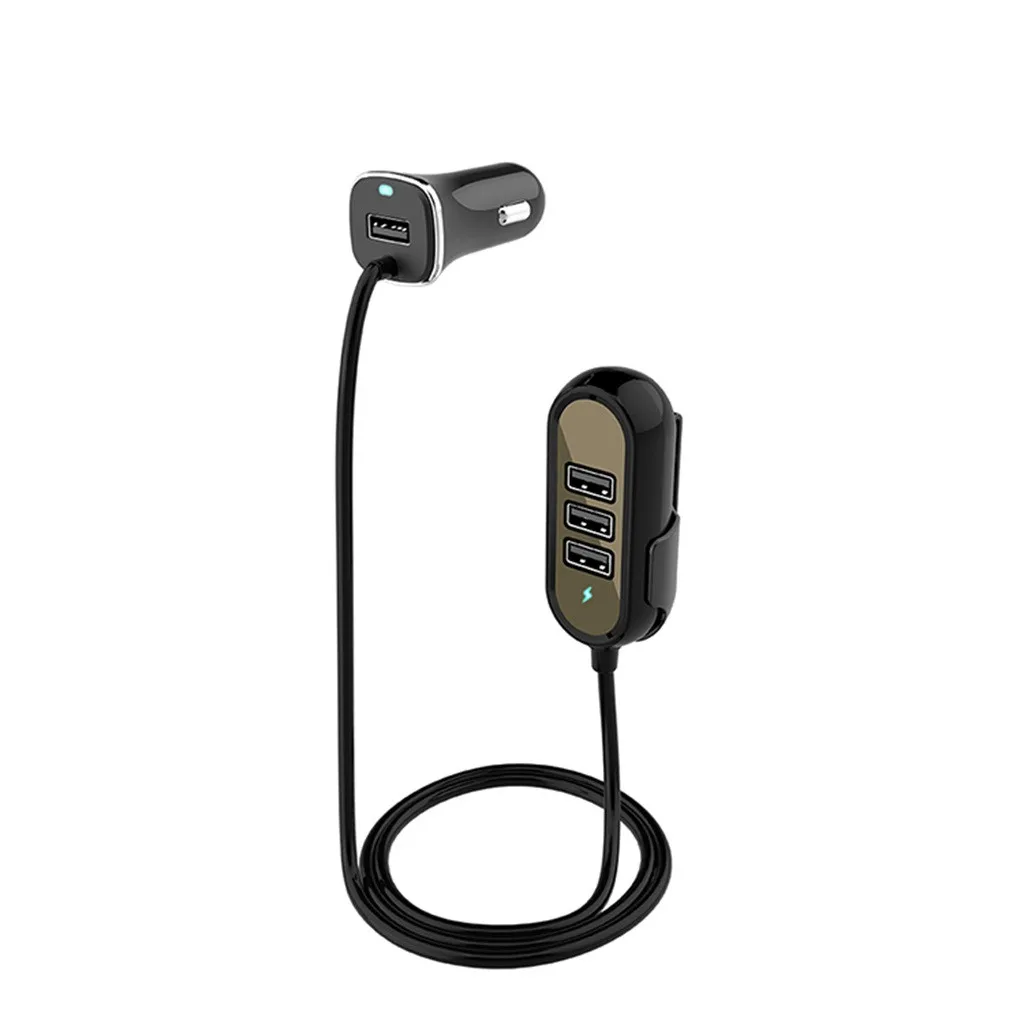 Ouhaobin 4-Порты и разъёмы зарядных порта USB для автомобиля Зарядное устройство