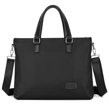 

2020 new fashion simple portable briefcase casual men's shoulder messenger bag water repellent work bag