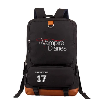 

Hot The Vampire Diaries Backpack Boys Girls Mens Women Mochila Teens Students School Rucksack Travel Laptop Casual Knapsack