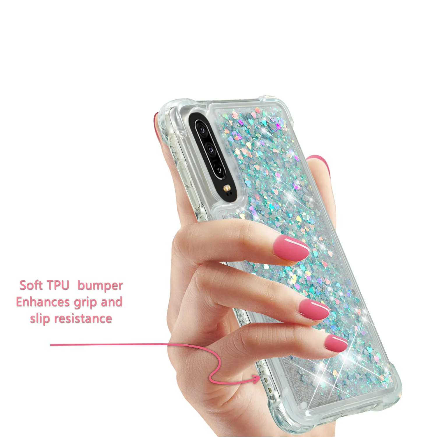 For Huawei P8 P9 P10 P20 P30 Lite Glitter Case For Huawei P10 P20 P30 Pro 5