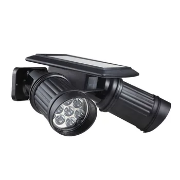 

Solar Lights Dual Head Spotlight Waterproof 14 LED Wall Lamp with PIR Motion Sensor