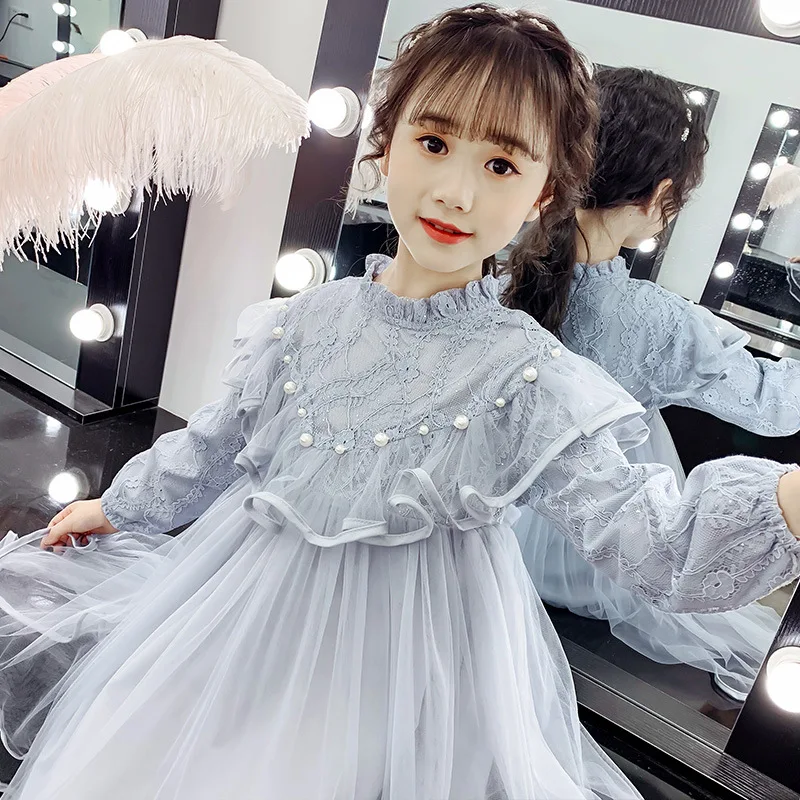 

Spring and Autumn 2020 New Style Gauzy skirt for children Spring and Autumn Princess dress ball gowns for girls