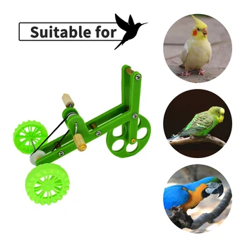 

1PC Funny Parrot Toy Bike Bird Training Supplies Birds Training Plaything Parrot Training Props Interesting Parrot Toy for Parro
