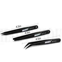 JAKEMY JM-T11 3в1 антистатические пинцеты комплект термостойкие плоские заостренные изогнутые пинцеты Набор для iPhone samsung ноутбука PCB ремонт