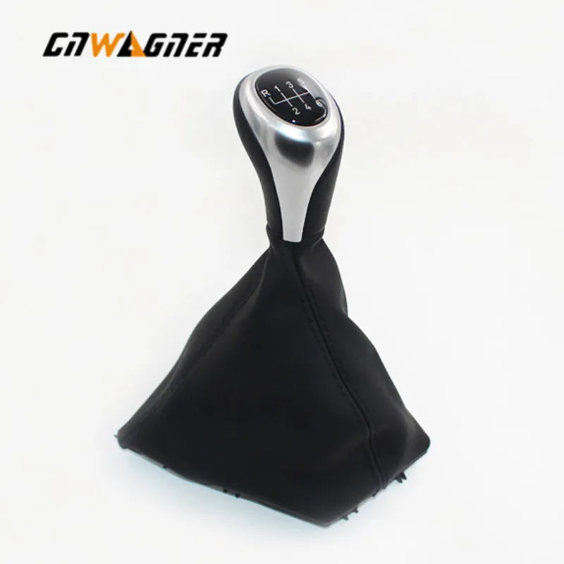 5 6 Speed shift knob For BMW F30 F31 F32 F33 F34 F35 F36 Leather Car