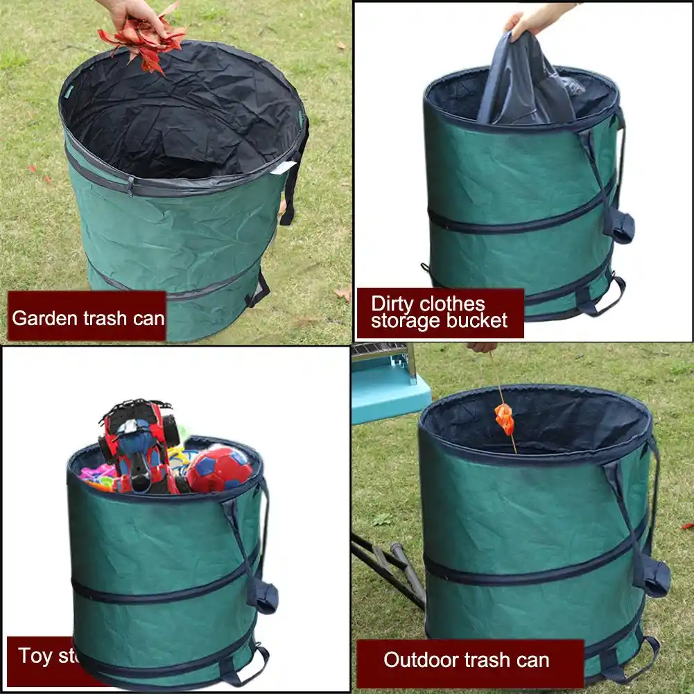 Portable Garten Tasche Sack Pop Up Trash Can Folding Oxford Picnic Camping Zero Waste Garbage Container Aliexpress