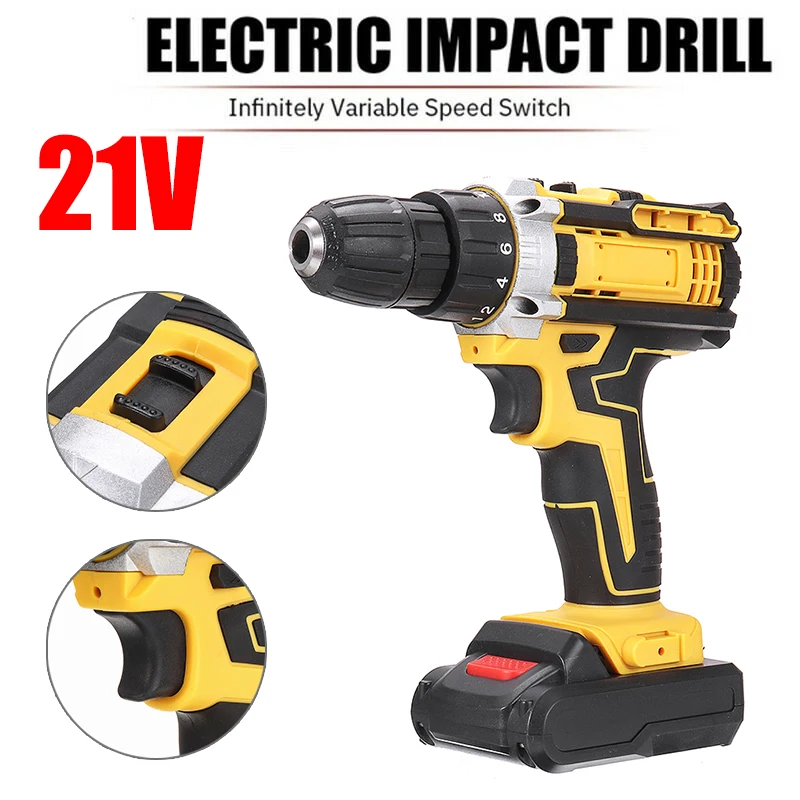 21V 1500RPM 28Nm Impact Cordless Screwdriver