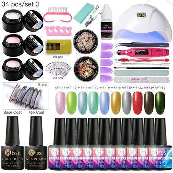 

Nail Set 6/18W UV LED Lamp Dryer Nail Gel Polish Tools Kit Soak Off Manicure Tools Set electric Nail drill For Nail Art Tools