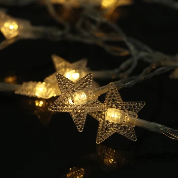

10/20/40 LED Star Light String Twinkle Garlands Battery Powered Christmas Lamp Holiday Party Wedding Decorative Fairy Lights